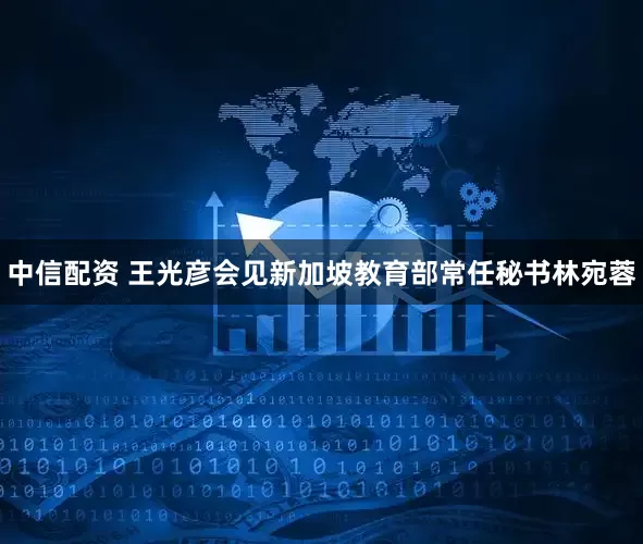 中信配资 王光彦会见新加坡教育部常任秘书林宛蓉