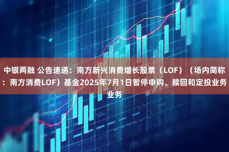 中银两融 公告速递：南方新兴消费增长股票（LOF）（场内简称：南方消费LOF）基金2025年7月1日暂停申购、赎回和定投业务